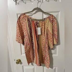 Como Blu large nwt top